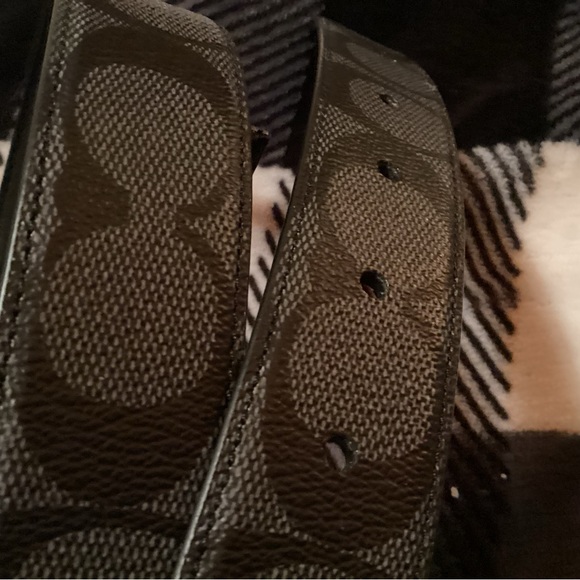 coach belt men MPLQ belt box sig black new in box F65242 - Picture 9 of 10